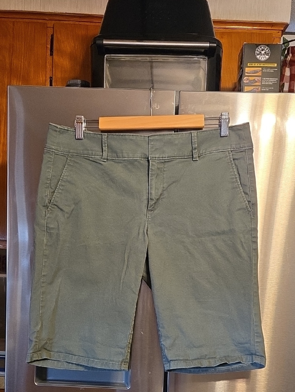 LOFT Olive Green Bermuda Shorts